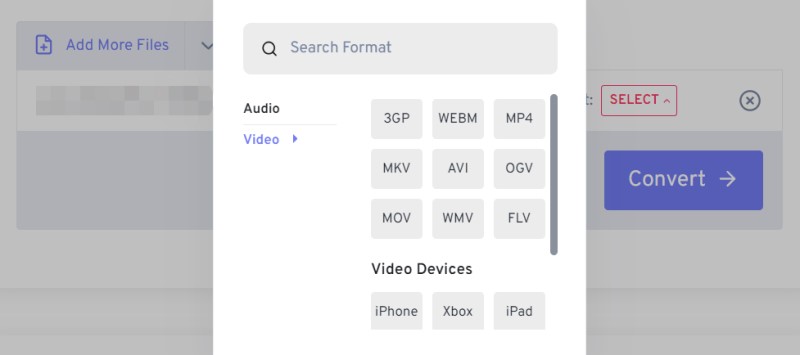 MPGファイルをオンラインで無料で変換する