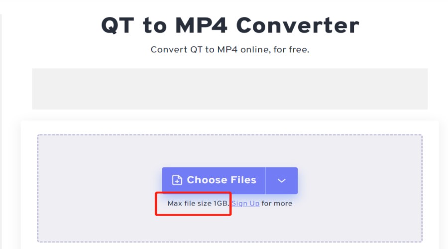 無料のオンライン QuickTime から MP4 へのコンバーター