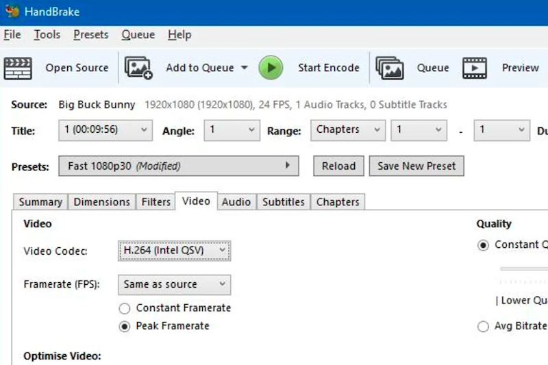 HandBrake で WMV ファイルを変換する