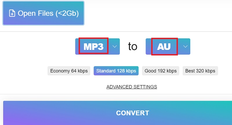 MP3をAUに簡単に変換