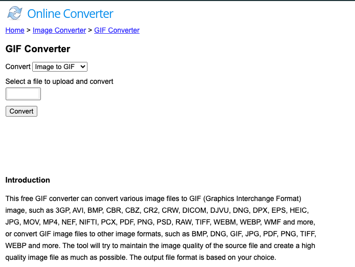 Onlineconverter.com でビデオを GIF に変換する方法