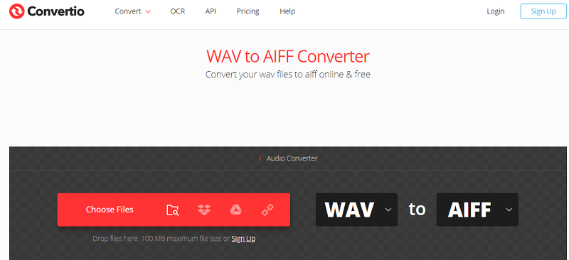 WAV to AIFF Converter無料オンライン